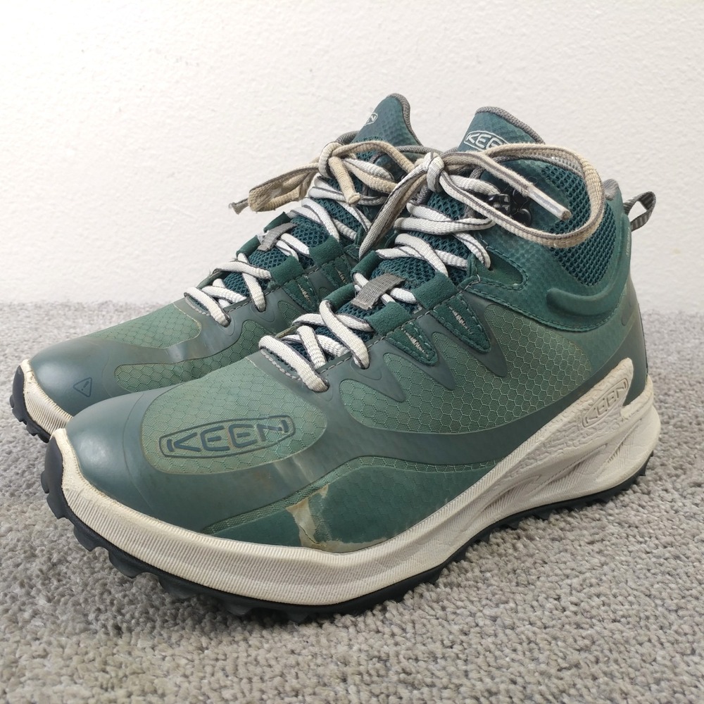 KEEN Zionic Mid Waterproof Boots Dark Forest Sea Moss Womens Shoes Size 8.5